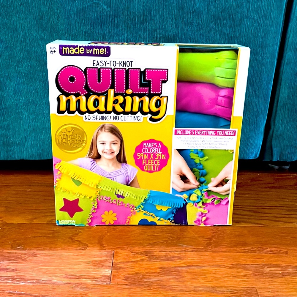 Made By Me Easy-To-Knit Quilt Making Kit